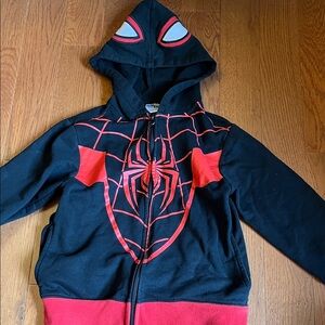 Marvel Spider Hero Hoodie Zip Jacket - Black and Red